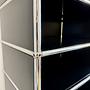 Tower Storage Unit Regal Metall Schwarz 3