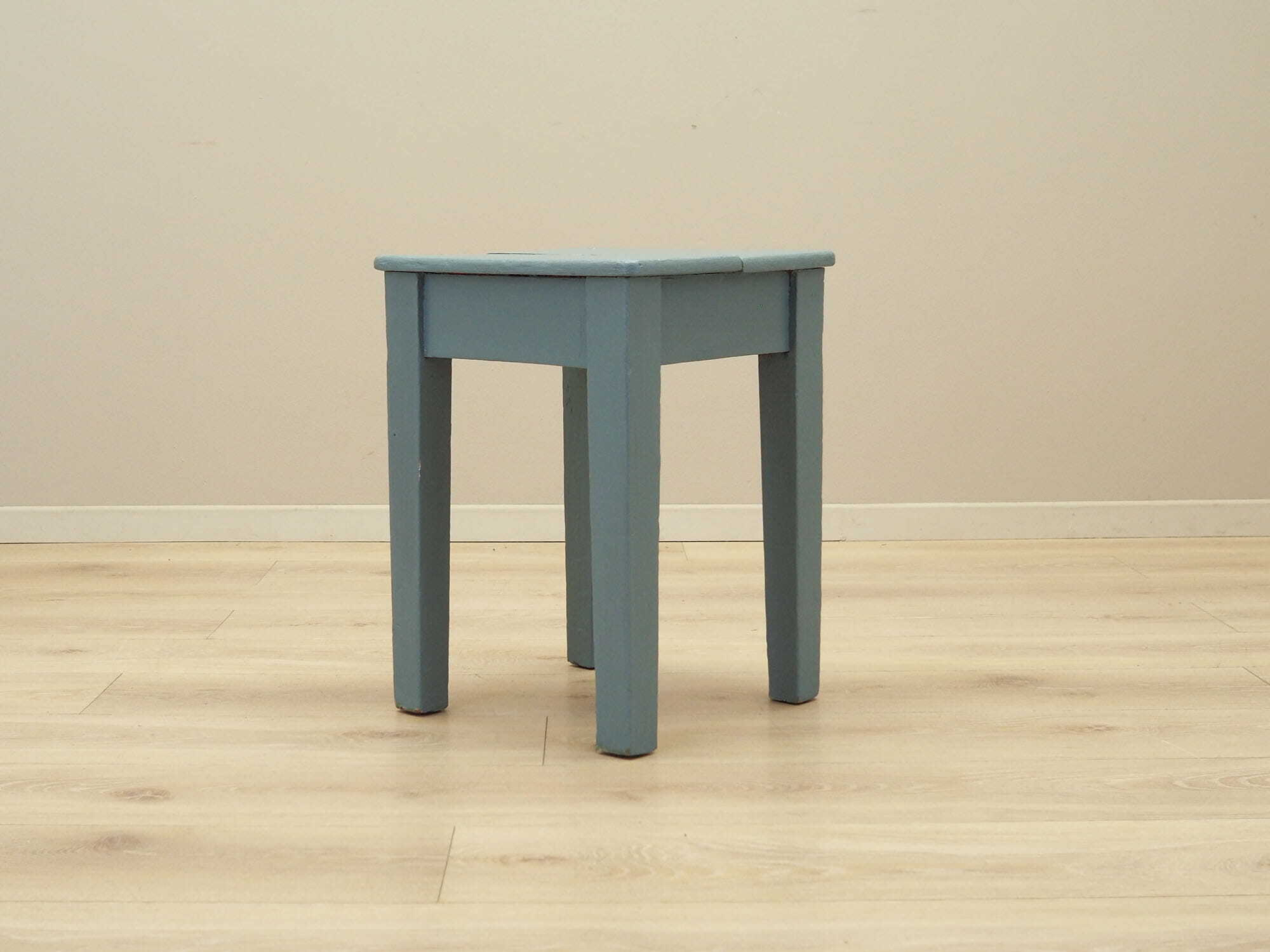 Stool Wood Gray 1950s 4