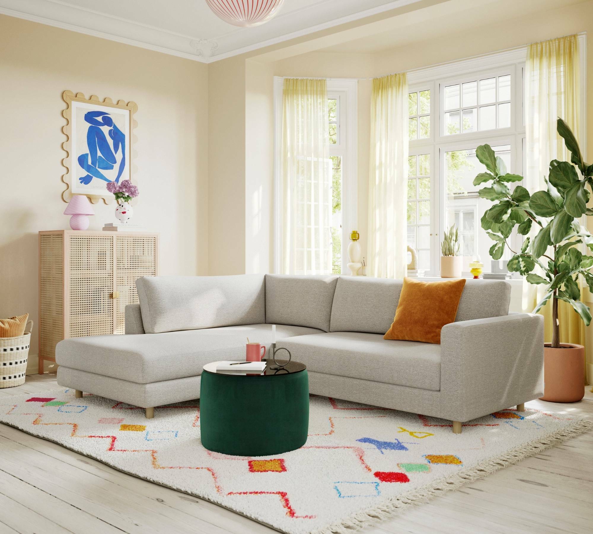 2x Kissen Posh Samt Rostrot 4