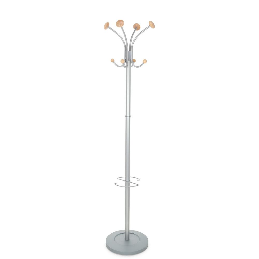 SPACE Garderobenständer Metall  Silber 0