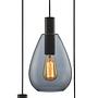 Pendant light smoked glass grey 0
