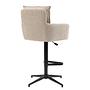 Bar stool DIDRIP Set of 2 Height adjustable Cappuccino 4