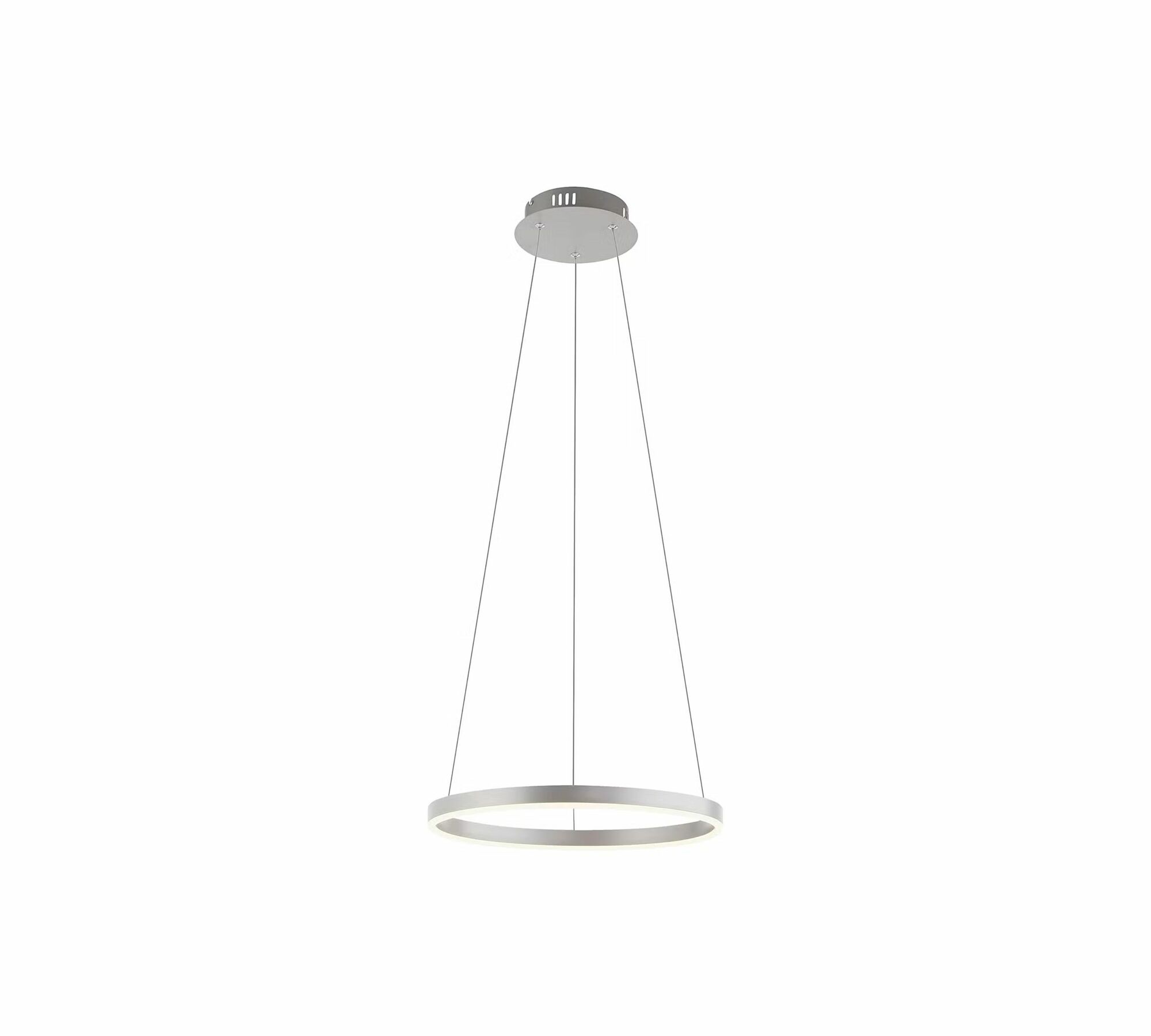 Pendant light 1-bulb Aluminum Silver 6