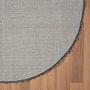 My Shaggy Hochflorteppich Jute Dunkelgrau Ø 120cm 4