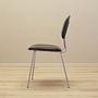 Dining chair faux leather metal 1970s 3