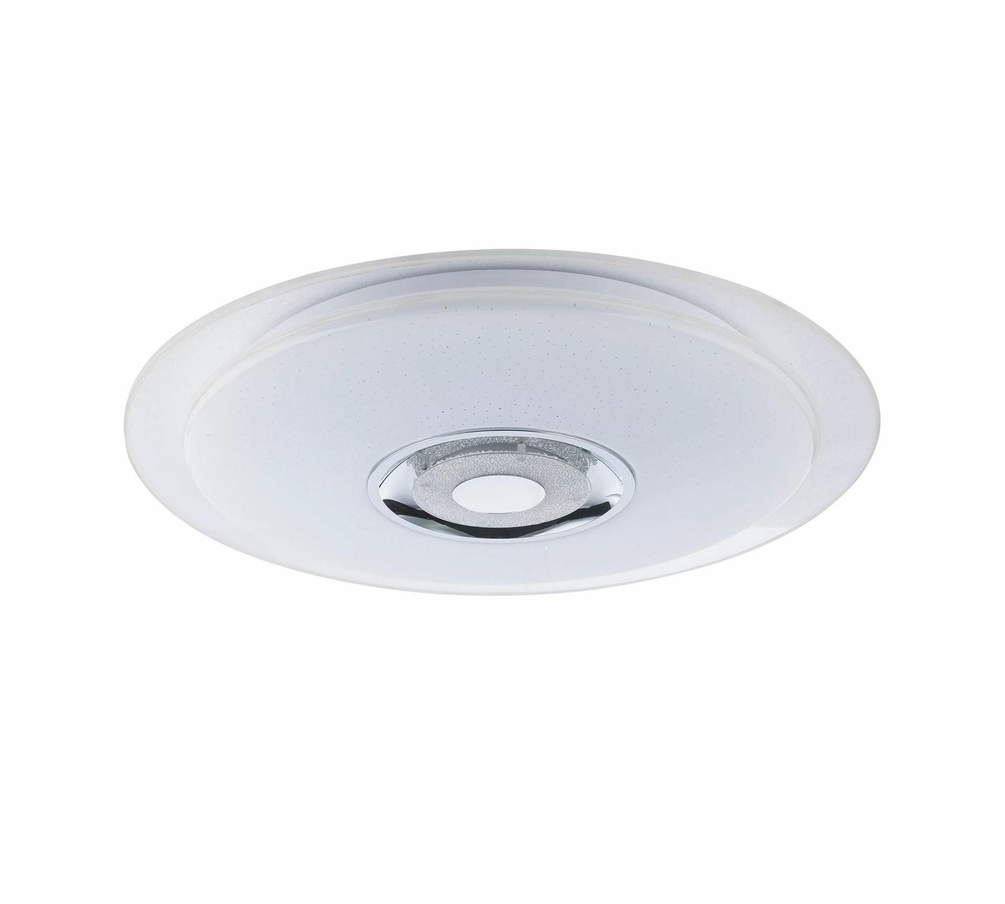 LED Deckenleuchte 1-flammig Glas Metall Weiß 0