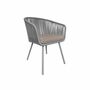 2x Garden chair Steel Polyester Grey 5