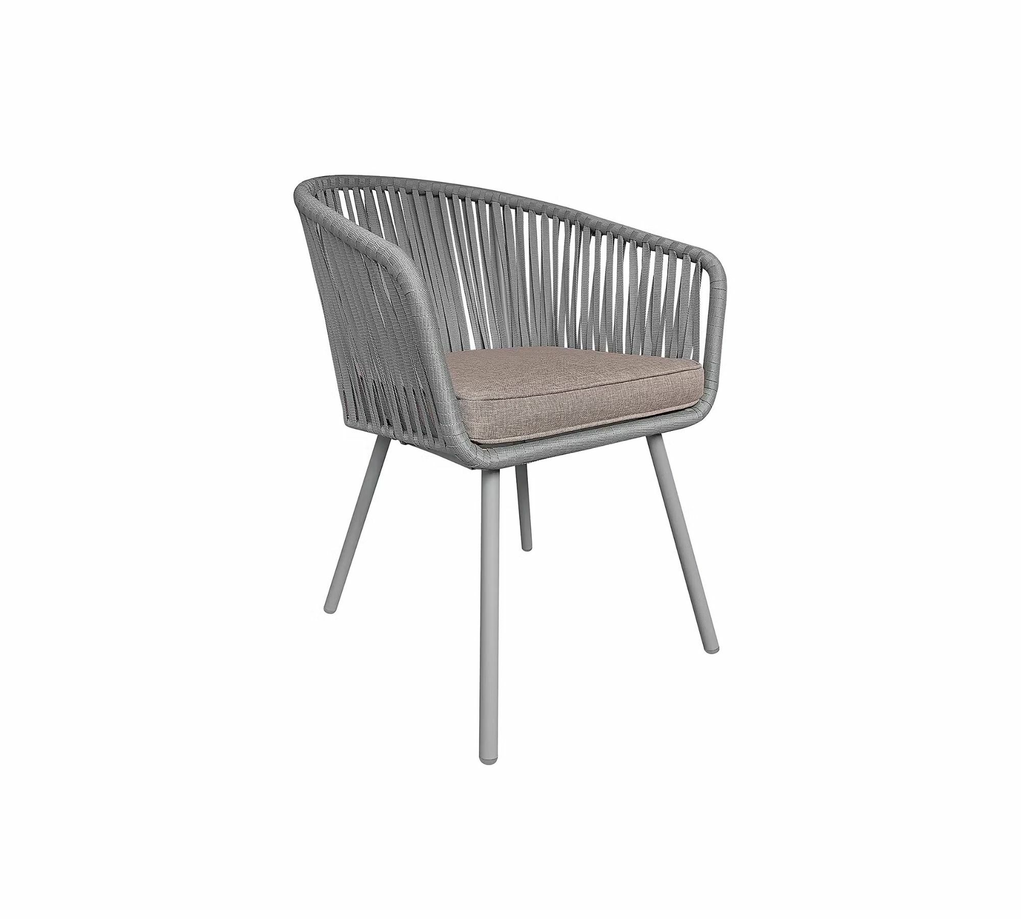 2x Garden chair Steel Polyester Grey 5