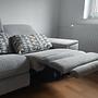 2-seater sofa with recliner function Gray 1