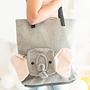 Elefant Tasche Baumwolle Grau 0