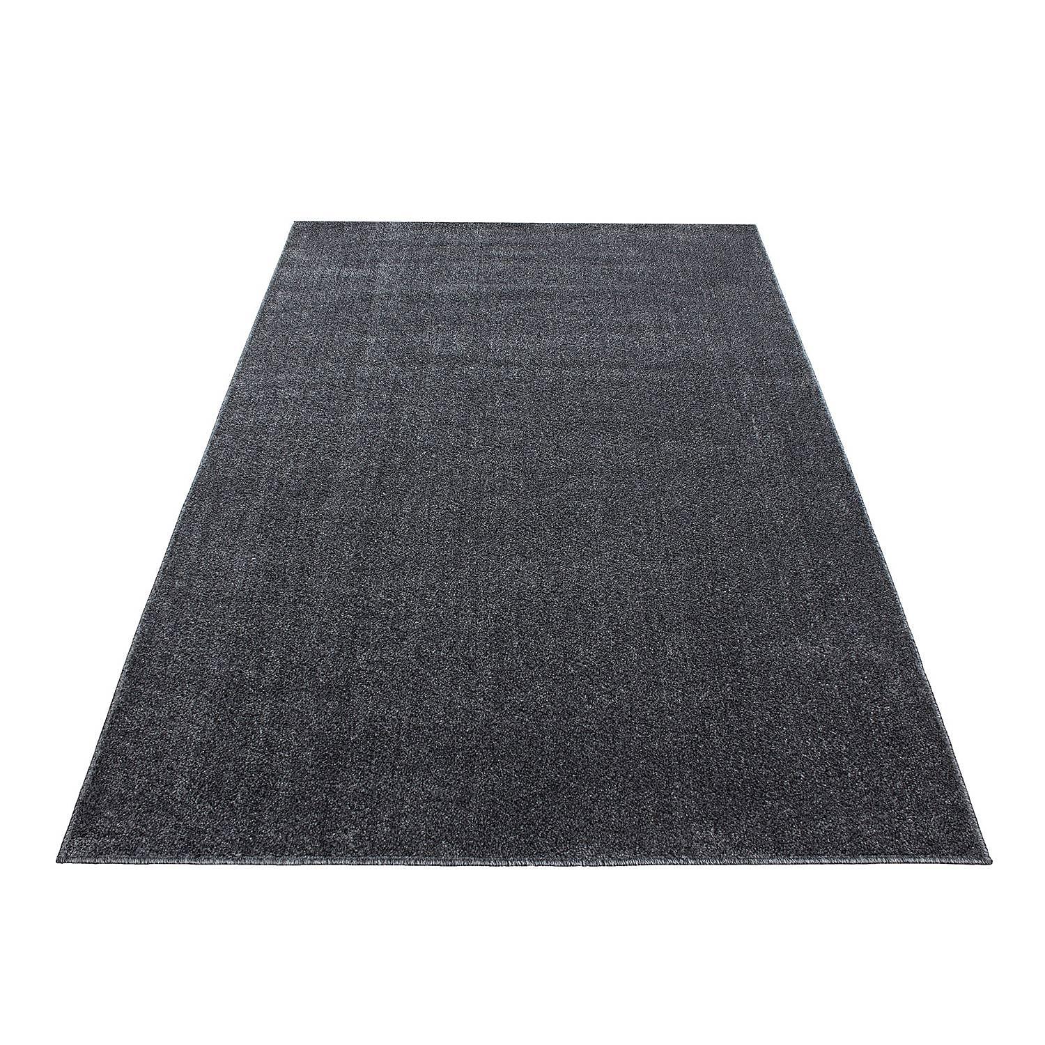 Kurzflorteppich Aurich Polypropylen Grau 80 x 150 cm 0