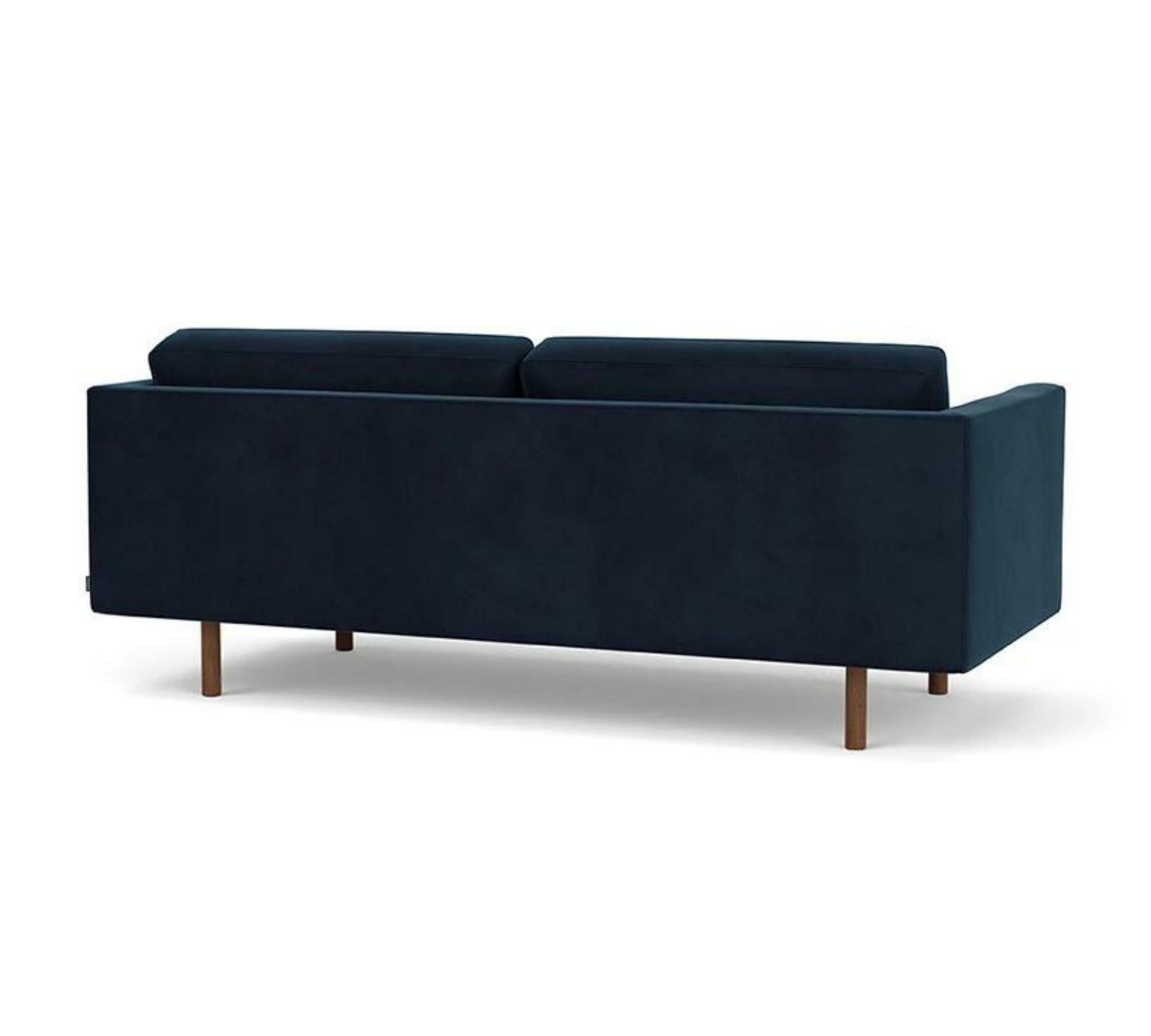Henry 3-Sitzer Sofa Velour Lux Navy 3