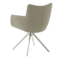Remona Armchair Swivel Leather Cream 4
