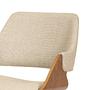 Polsterstuhl 2er-Set Stoff Creme 4