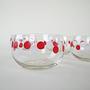 Glass Bowl Set Transparent 1980s 5