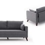 Sofa 2-Sitzer Grau 6