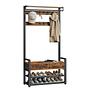 Jovy Compact Wardrobe Dark Brown Black 0