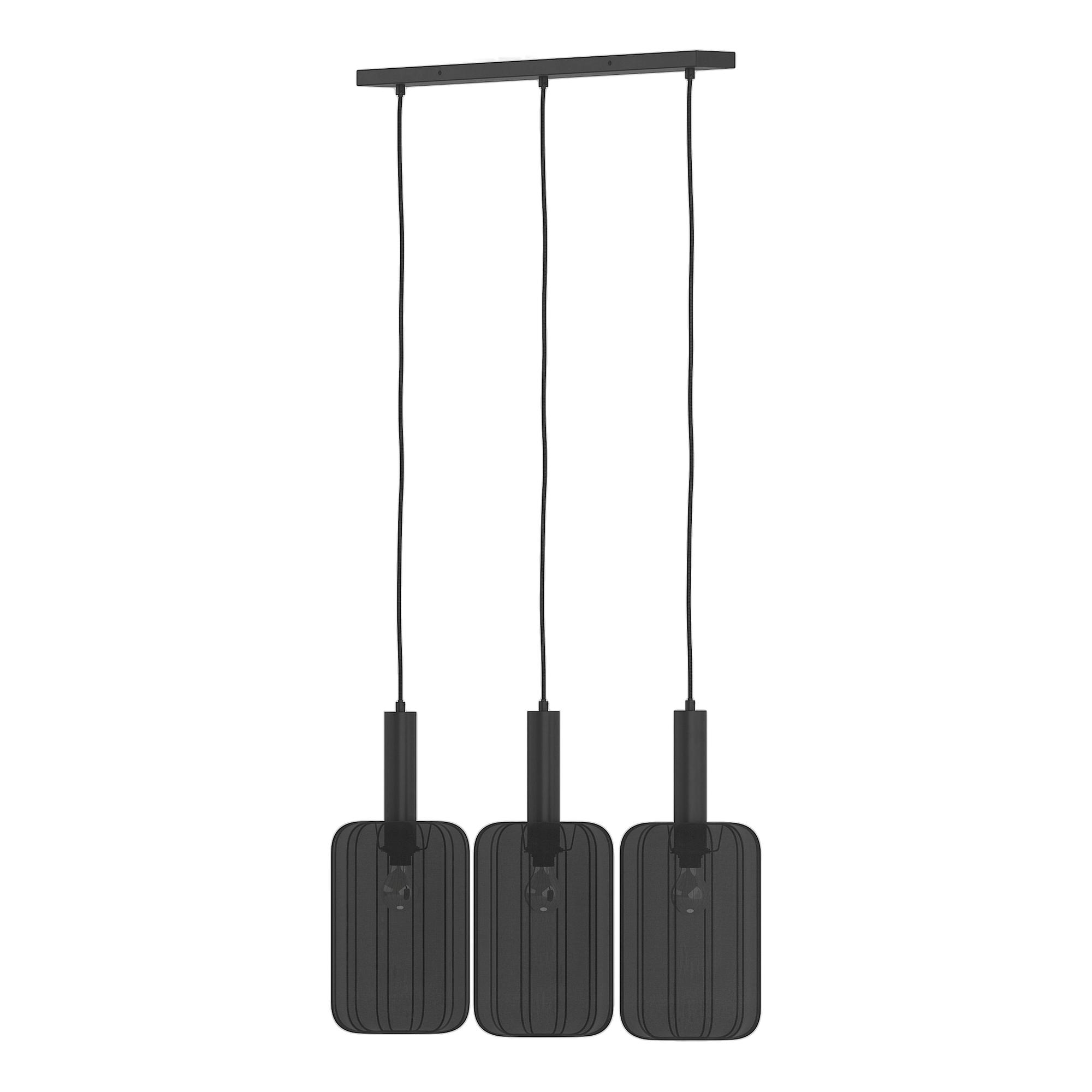 ONI Pendelleuchte 3-flammig Eisen Schwarz 4