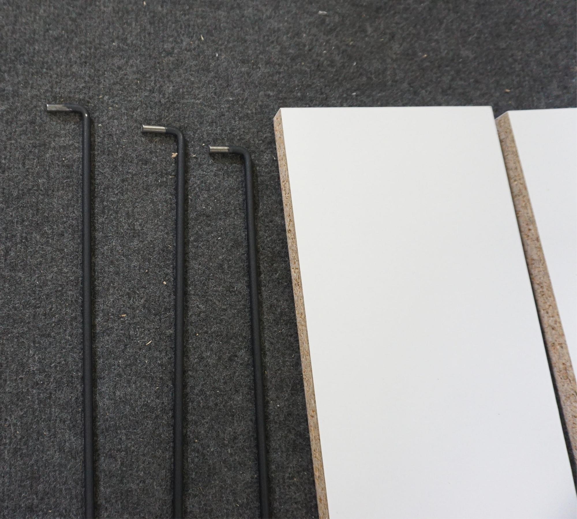 Cambel Wandregal Holzfurnier Weiß Anthrazit 5