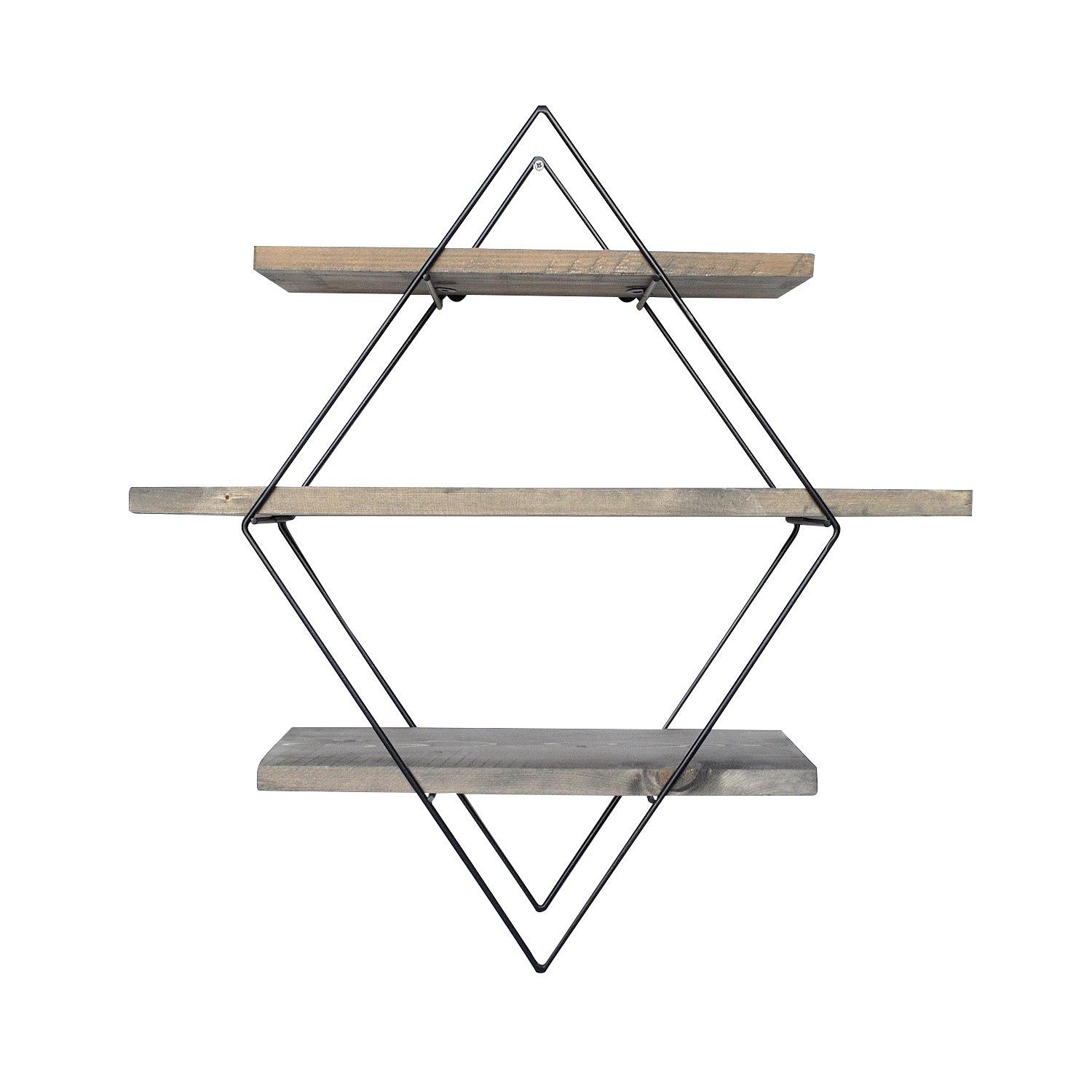 Wr007 Wooden veneer shelf Black 0