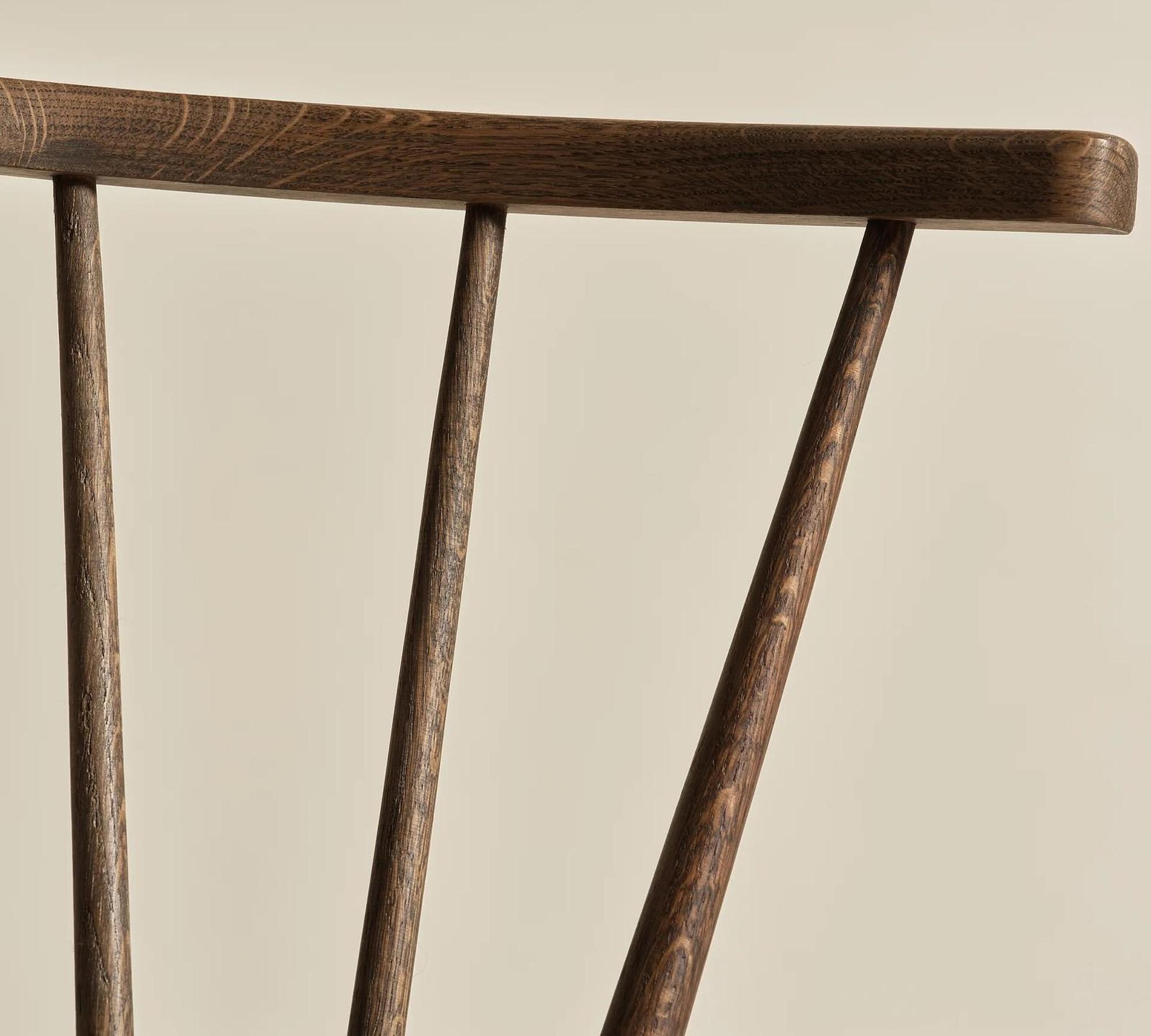 2x Swallow Chair Set Smoked Oak 5