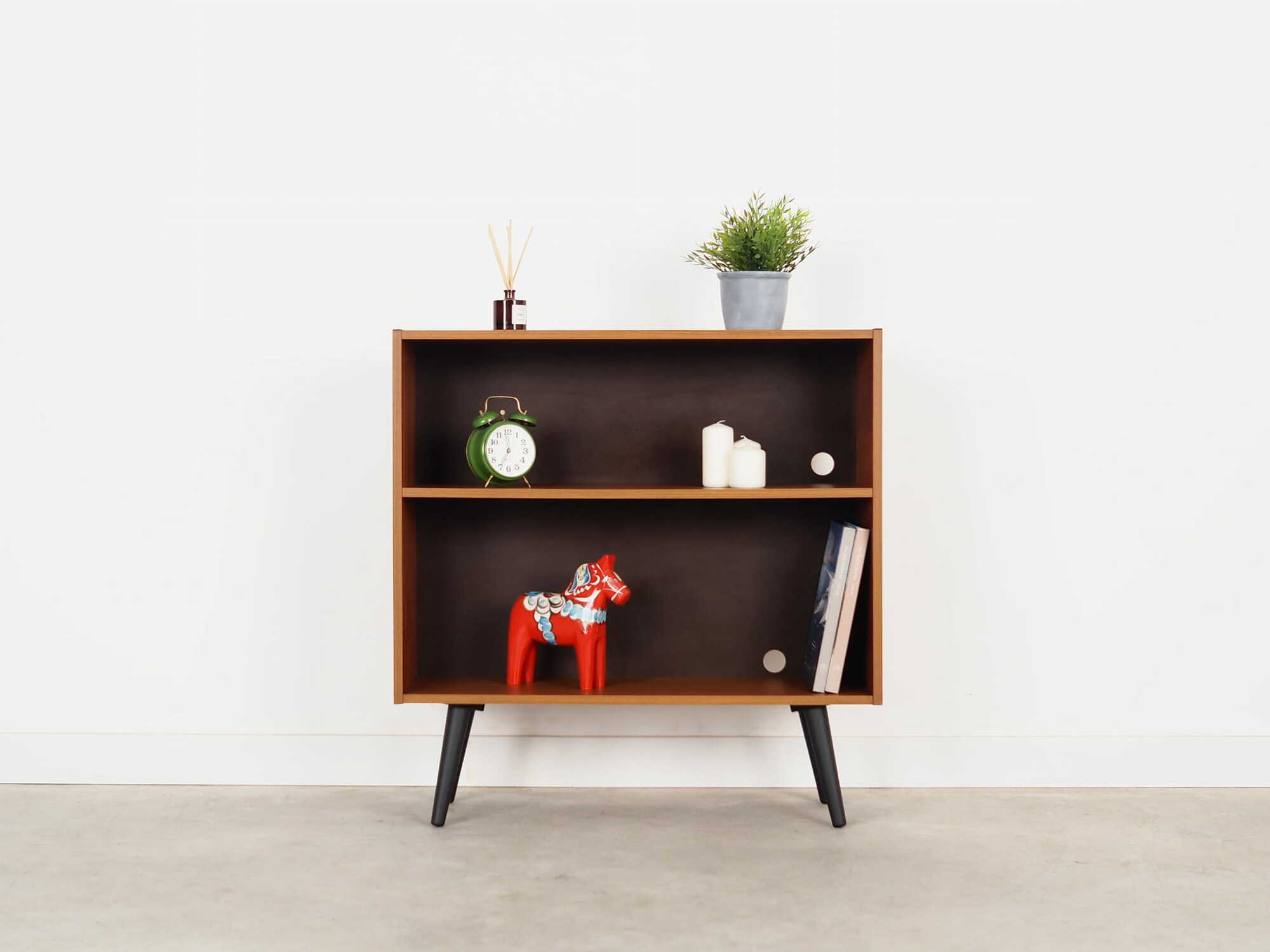 Bookshelf Teak Brown 1970s 1