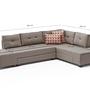 Manama Corner Sofa Bed Right - Cream 6