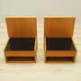 2x Hanging Nightstand Set Wood Brown 1960s 4