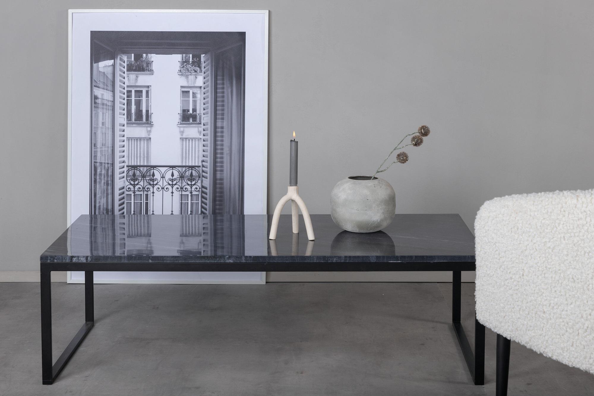 Estelle Coffee table Marble Grey Black 120x60x36cm 0