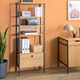 Regal Holz Metall Natur 2