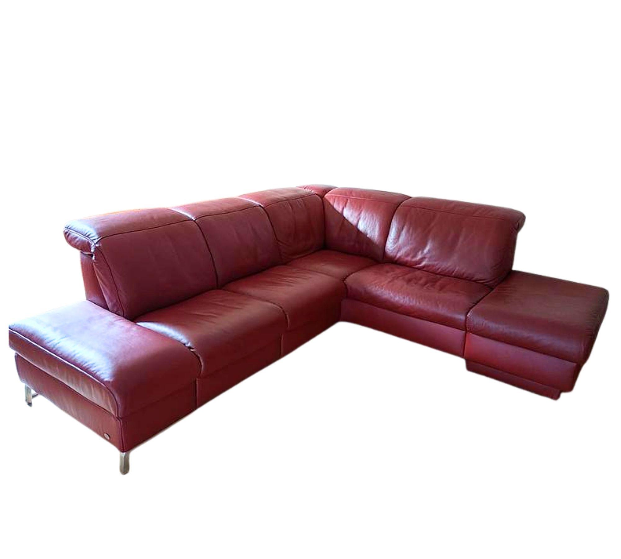Wellness-/Relaxcouch Leder Rot 0