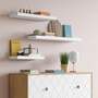 Wall shelf Veneered White 60 cm 4