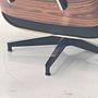 Eames Lounge Chair &amp; Ottoman Leder Holz Schwarz Braun 3