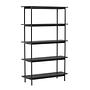Home Shelf Wood Black 5