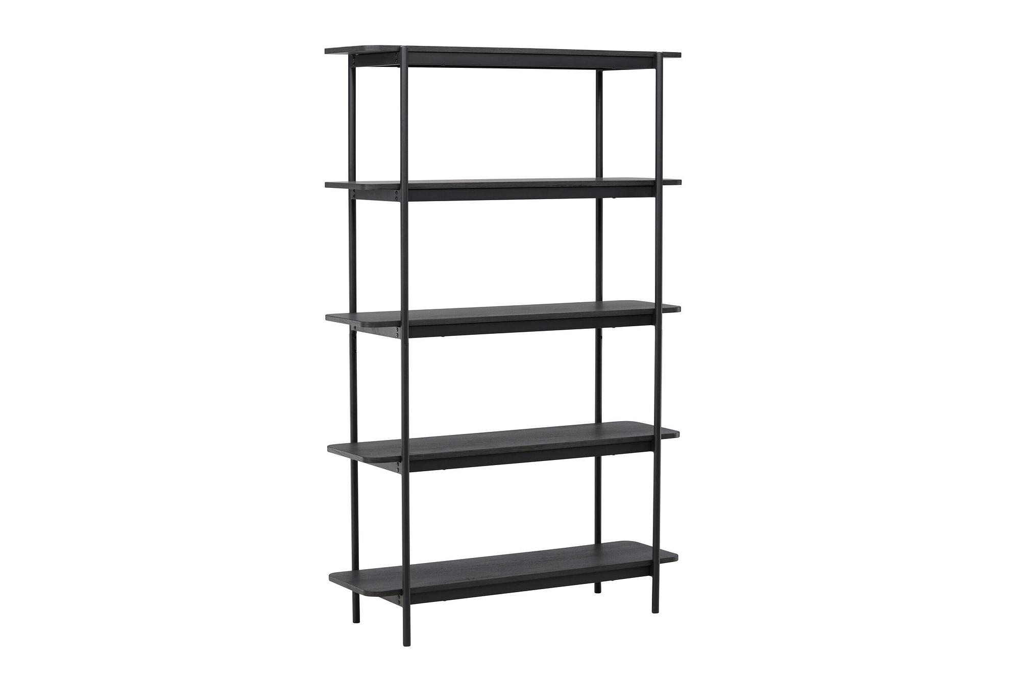 Home Shelf Wood Black 5