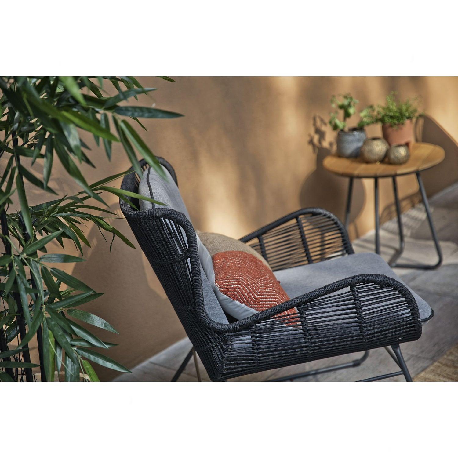 Grace Garten Loungesessel Stahl Anthrazit 2
