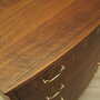 Vintage chest of drawers walnut wood brown 1970s 6