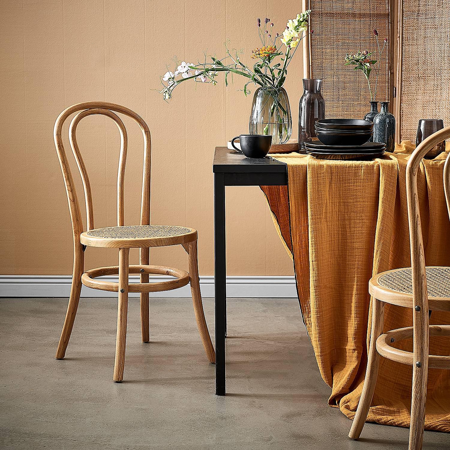 Stuhl WIENER MELANGE Rattan Natur 2