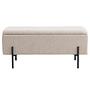 Watford Upholstered Bench Steel Beige 2