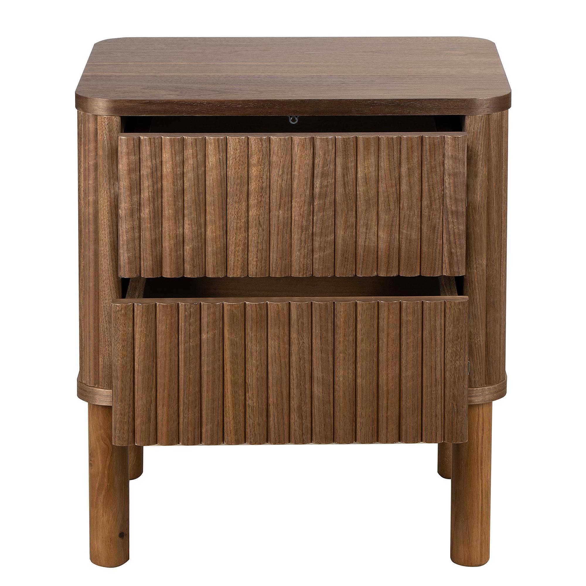 Strai Nachtkommode Furnierte Eiche Braun 3