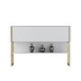Luxury sideboard wood veneer gold white 8