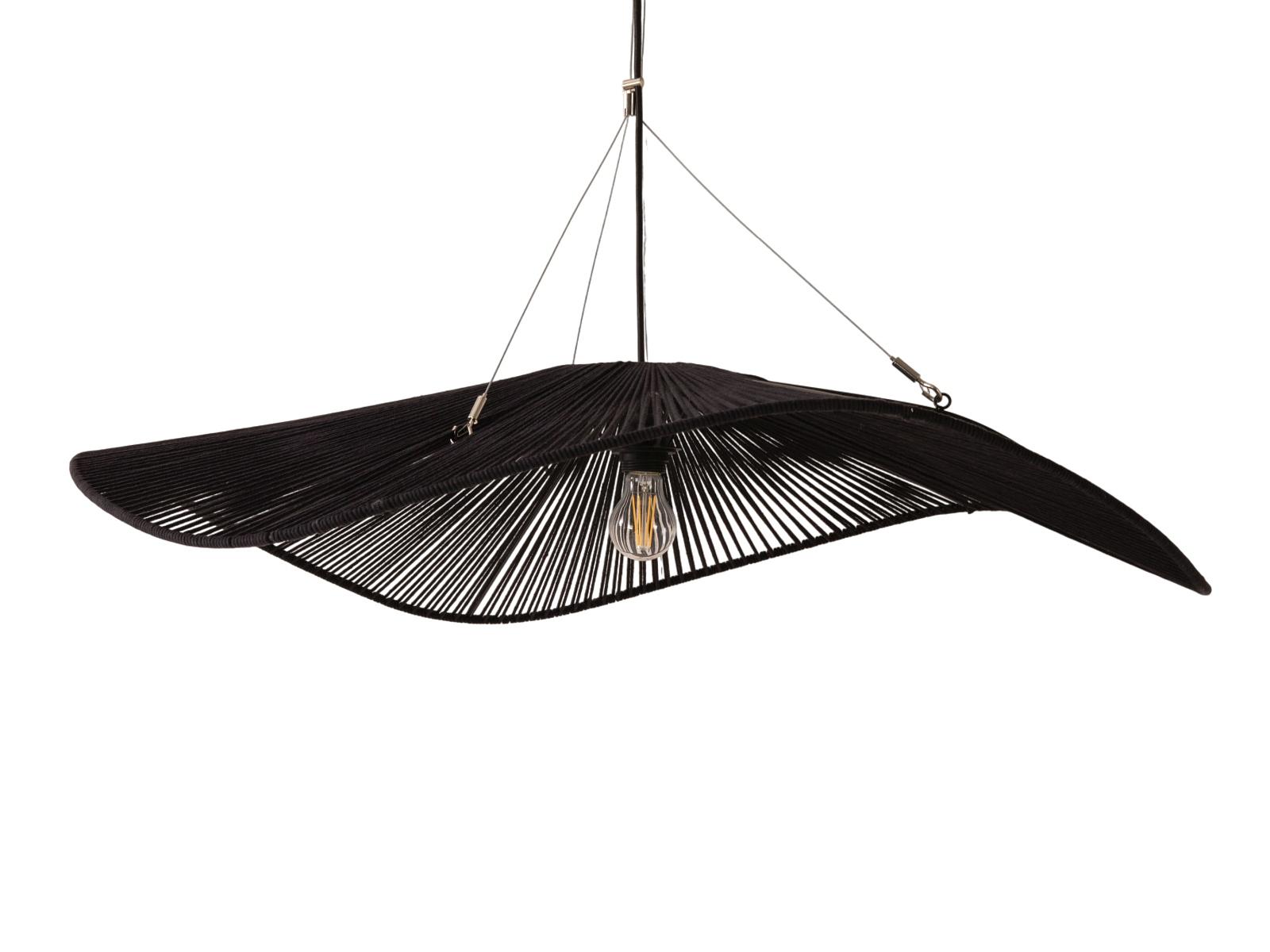 Palmier Pendant Light Black Metal 100x100x22 cm 0
