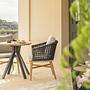 SOGNI Dining Chair Anthracite Teak Wood Cushion Limonta 4