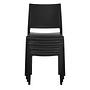 T37 V Dining chair Plastic Black 1
