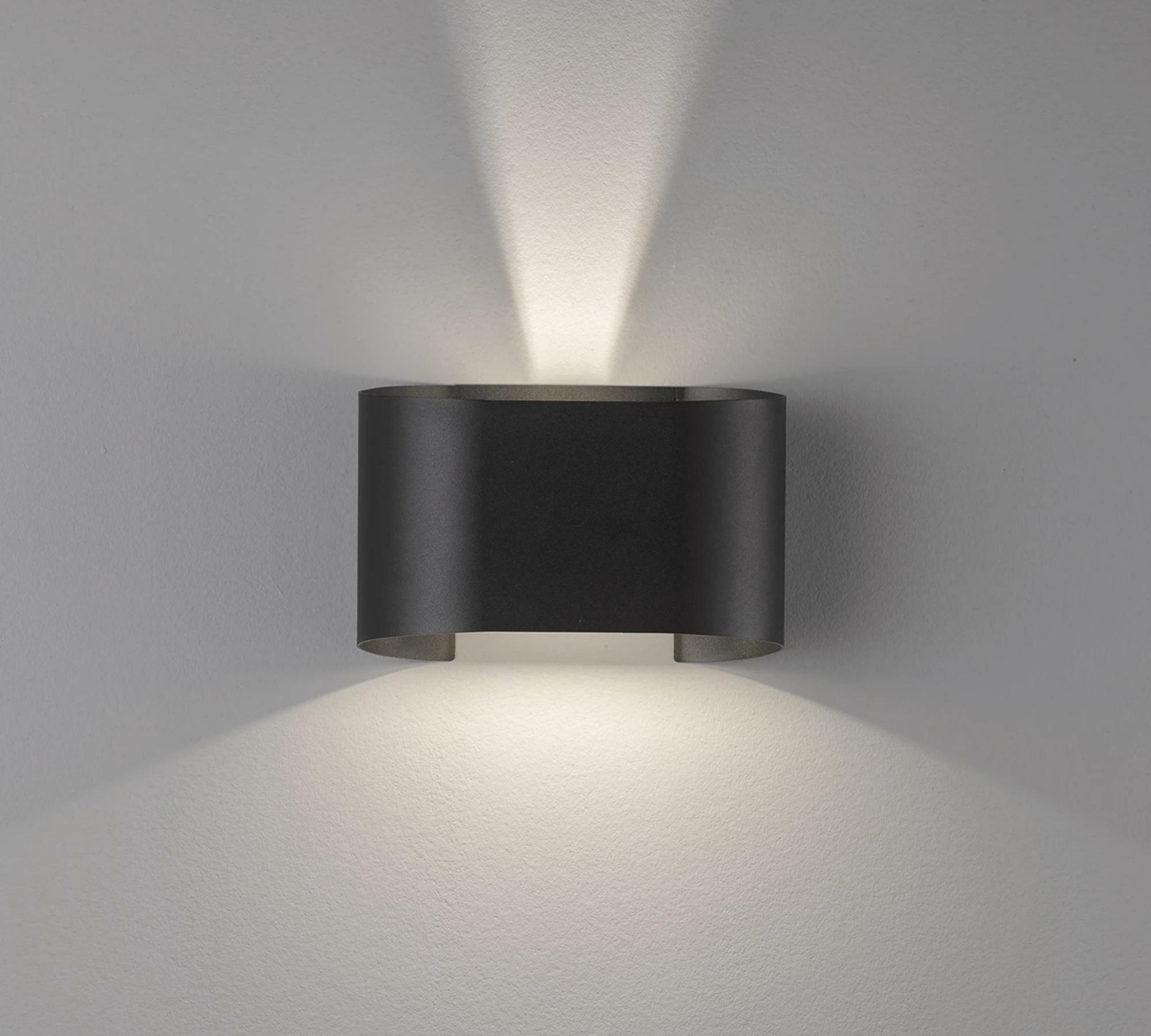 LED-Wandleuchte Schwarz Stahl 2