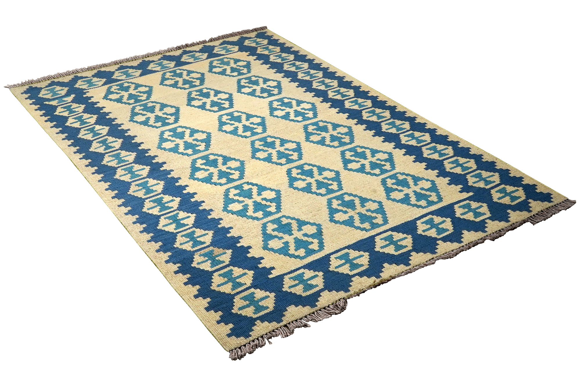 Kilim Gashgai Teppich Blau 2