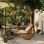 BLUE SKY Esstisch mit Rahmen Holz Metall 1