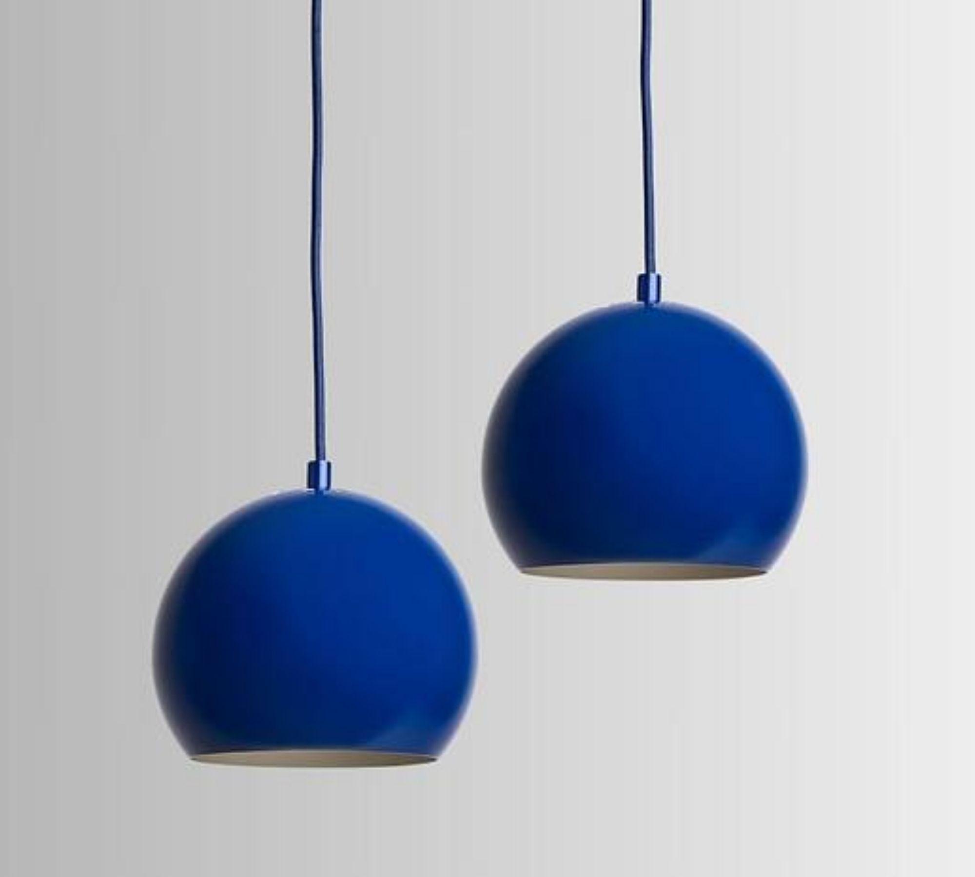 Ball Pendelleuchte Blau Ø18cm 4