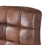 Barhocker Kunstleder Chrom Antikbraun 4