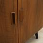 Vintage cabinet walnut brown 1960s 12